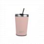 Nava Nv10-262-110 termo putna šolja sa slamkom 450ml roze - slika 1