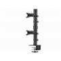 GEMBIRD MA D2 02 Podesivi vertikalni stoni drzac za dva monitora, tilt, 17 32 max.2x9kg - slika 2