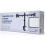 GEMBIRD MA-D2-01 Podesivi stoni držač za dva monitora, 17''-32, 2 x 9 kg'' - slika 3