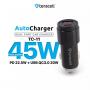 TERACELL Evolution TC-11 45W dual auto punjač sa PD USB C kablom - slika 2