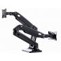 GEMBIRD MA DA2 03 Podesivi stoni drzac Full motion za dva monitora, tilt, 17 35 max.2x10kg - slika 3