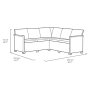 KETER Baštenska garnitura Marie 5 seater sa box stolom grafit CU 256703 - slika 4