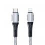 KONFULON DC36 20W kabl USB A na lighting sivi - slika 1