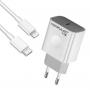 KONFULON C69D+DC13 20W Kućni punjač sa PD USB C na lightning kablom - slika 1