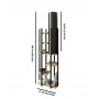 OPVIQ Podna lampa Vogue Black Natural - slika 2