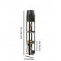 OPVIQ Podna lampa Nora Black Natural - slika 2