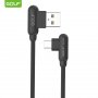GOLF Mikro usb kabl 1m 90° GC-45m crni (00G101) - slika 1