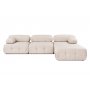 Atelier del Sofa Ugaona garnitura Doblo 3 Seater with Pouffe (L1 O1 1R Pouffe) Light Brown - slika 4