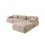 Atelier del Sofa Ugaona garnitura Doblo 3 Seater with Pouffe ( L1 O1 1R Pouffe) Peach - slika 5