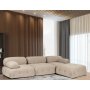 Atelier del Sofa Ugaona garnitura Doblo 3 Seater with Pouffe ( L1 O1 1R Pouffe) Peach - slika 1