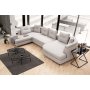 Atelier del Sofa Ugaona garnitura Padova Corner 2 Left Light Grey - slika 2