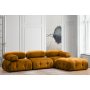 Atelier del Sofa Ugaona garnitura Bubble Corner ( L1 O1 1R Puf) Mustard - slika 1