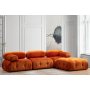 Atelier del Sofa Ugaona garnitura Bubble Corner ( L1 O1 1R Puf) Orange - slika 1