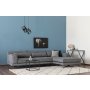 Atelier del Sofa Ugaona garnitura Jivago Corner Right (L2 Chl) Grey - slika 1