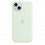 APPLE IPhone 15 Plus Silicone Case with MagSafe - Soft Mint ( mwng3zm/a ) - slika 1