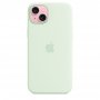 APPLE IPhone 15 Plus Silicone Case with MagSafe - Soft Mint ( mwng3zm/a ) - slika 2