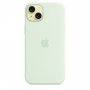 APPLE IPhone 15 Plus Silicone Case with MagSafe - Soft Mint ( mwng3zm/a ) - slika 3