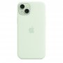 APPLE IPhone 15 Plus Silicone Case with MagSafe - Soft Mint ( mwng3zm/a ) - slika 4