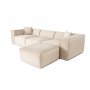 Atelier del Sofa Ugaona garnitura Lora (L1 O1 1R POUFFE ) Cream - slika 5