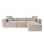 Atelier del Sofa Ugaona garnitura Lora (L1 O1 1R POUFFE ) Mocha - slika 3