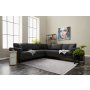 Atelier del Sofa Ugaona garnitura Berlin Anthracite Black - slika 2