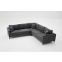 Atelier del Sofa Ugaona garnitura Berlin Anthracite Black - slika 4