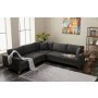 Atelier del Sofa Ugaona garnitura Berlin Anthracite Gold - slika 1