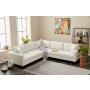Atelier del Sofa Ugaona garnitura Berlin Cream Black - slika 2