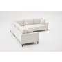 Atelier del Sofa Ugaona garnitura Berlin Cream Black - slika 5