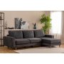 Atelier del Sofa Ugaona garnitura Berlin Right Anthracite - slika 1