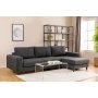 Atelier del Sofa Ugaona garnitura Berlin Right Anthracite v2 - slika 1