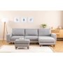 Atelier del Sofa Ugaona garnitura Berlin Right Light Grey - slika 2