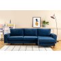 Atelier del Sofa Ugaona garnitura Berlin Right Navy Blue - slika 2