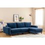 Atelier del Sofa Ugaona garnitura Berlin Right Navy Blue - slika 1
