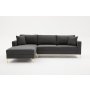 Atelier del Sofa Ugaona garnitura Berlin Left Anthracite Gold - slika 5