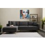 Atelier del Sofa Ugaona garnitura Berlin Left Anthracite Gold - slika 1