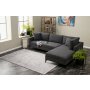 Atelier del Sofa Ugaona garnitura Berlin Right Anthracite Black - slika 2