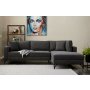 Atelier del Sofa Ugaona garnitura Berlin Right Anthracite Black - slika 1
