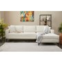 Atelier del Sofa Ugaona garnitura Berlin Right Cream Black - slika 1