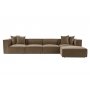 Atelier del Sofa Ugaona garnitura Sora (L1 O1 O1 1R POUFFE ) Brown - slika 3