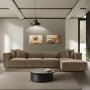 Atelier del Sofa Ugaona garnitura Sora (L1 O1 O1 1R POUFFE ) Brown - slika 1