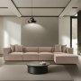 Atelier del Sofa Ugaona garnitura Sora (L1 O1 O1 1R POUFFE ) Cappucino - slika 2