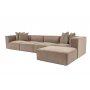 Atelier del Sofa Ugaona garnitura Sora (L1 O1 O1 1R POUFFE ) Cappucino - slika 5