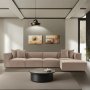 Atelier del Sofa Ugaona garnitura Sora (L1 O1 O1 1R POUFFE ) Cappucino - slika 1