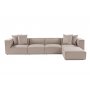 Atelier del Sofa Ugaona garnitura Sora (L1 O1 O1 1R POUFFE ) Sand Beige - slika 3
