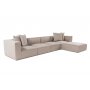 Atelier del Sofa Ugaona garnitura Sora (L1 O1 O1 1R POUFFE ) Sand Beige - slika 4