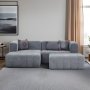 Atelier del Sofa Ugaona garnitura Beyza Mini Left Grey - slika 2