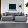 Atelier del Sofa Ugaona garnitura Beyza Mini Left Grey - slika 1