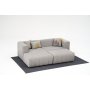 Atelier del Sofa Ugaona garnitura Beyza Mini Left Light Grey - slika 4