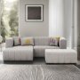 Atelier del Sofa Ugaona garnitura Beyza Mini Left Light Grey - slika 1